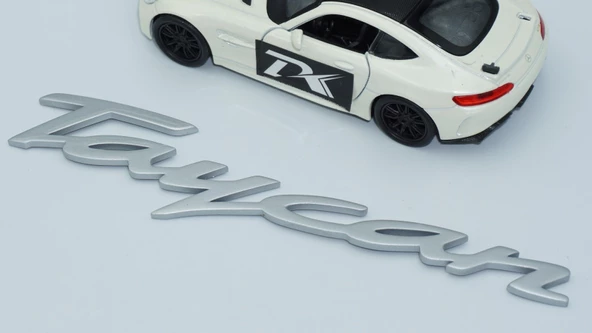DK Tuning Porsche Taycan Bagaj 3M 3D Gri ABS Yazı Logo Amblem - Resim 4