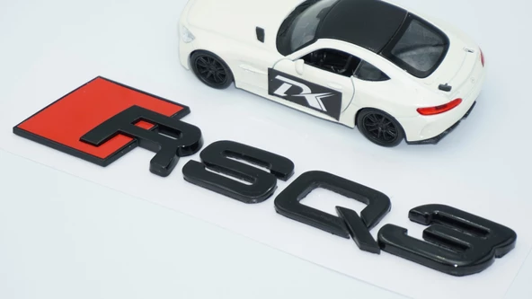 DK Tuning RSQ3 Siyah ABS 3M 3D Bagaj Logo Audi İle Uyumlu - 3