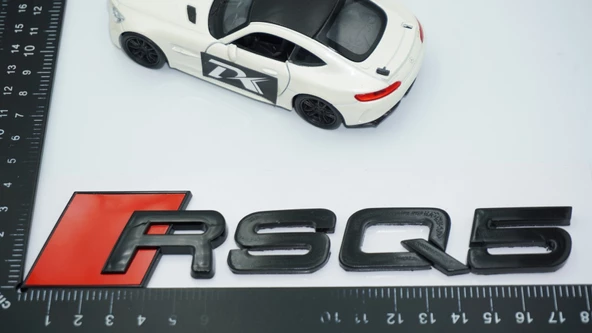 DK Tuning RSQ5 Siyah ABS 3M 3D Bagaj Logo Audi İle Uyumlu - 4