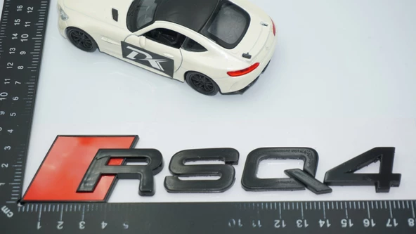 DK Tuning RSQ4 Siyah ABS 3M 3D Bagaj Logo Audi İle Uyumlu - 4