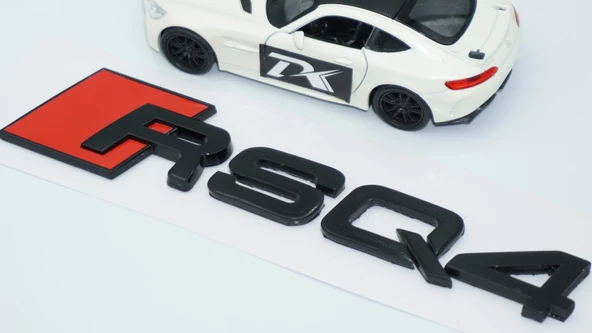 DK Tuning RSQ4 Siyah ABS 3M 3D Bagaj Logo Audi İle Uyumlu - 3