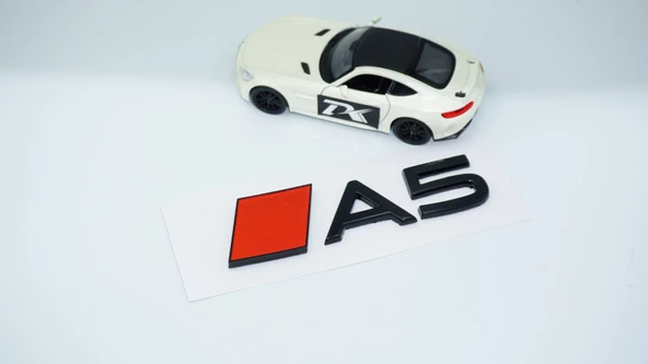DK Tuning A5 Yeni Nesil Siyah ABS 3M 3D Bagaj Logo Audi İle Uyumlu - 2