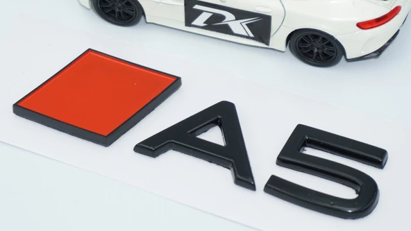 DK Tuning A5 Yeni Nesil Siyah ABS 3M 3D Bagaj Logo Audi İle Uyumlu - 3