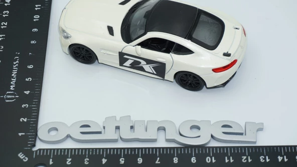 DK Tuning Oettinger Bagaj Gri ABS 3M 3D Yazı Logo - 2
