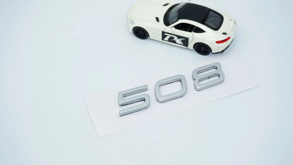 DK Tuning Peugeot 508 Ön Kaput 2022+ Gri ABS Logo Amblem - 3