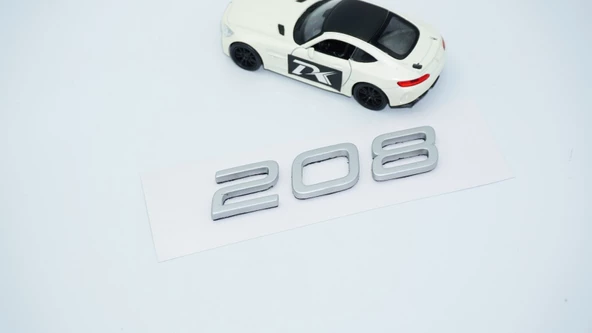 DK Tuning Peugeot 208 Ön Kaput 2022+ Gri ABS Logo Amblem - Resim 3