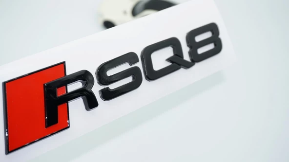DK Tuning RSQ8 Siyah ABS 3M 3D Bagaj Logo Audi İle Uyumlu - 2