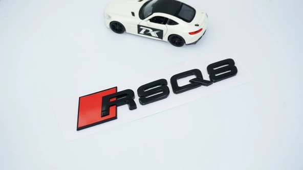 DK Tuning RSQ8 Siyah ABS 3M 3D Bagaj Logo Audi İle Uyumlu - 3