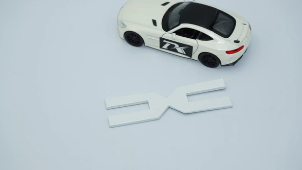DK Tuning Yeni Nesil Bagaj 3M 3D 10cm Beyaz Yazı Logo Dacia İle Uyumlu - 3