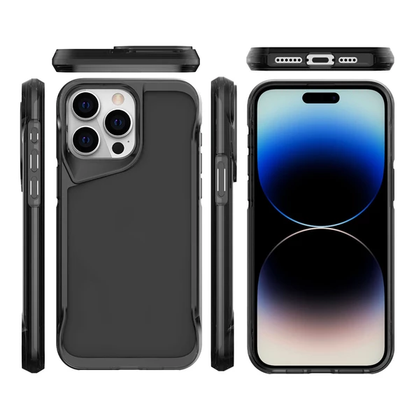 iPhone 15 Pro Max Kılıf T-Max Köşeleri Korumalı Kılıf - Resim 4