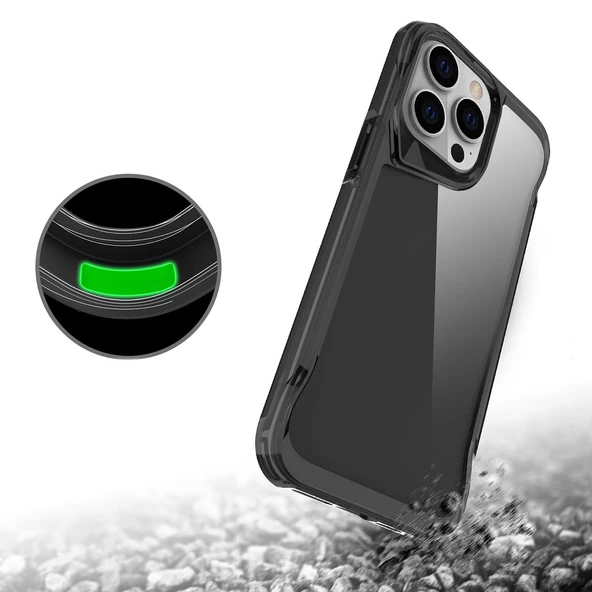 iPhone 15 Pro Max Kılıf T-Max Köşeleri Korumalı Kılıf - Resim 7