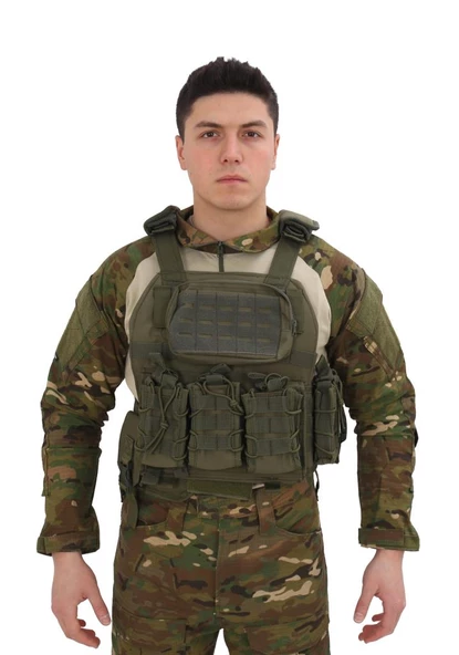 Single Sword Kasırga Tactical Balistik Plaka Takılabilen Açık Cepli Hücum Yeleği - 6