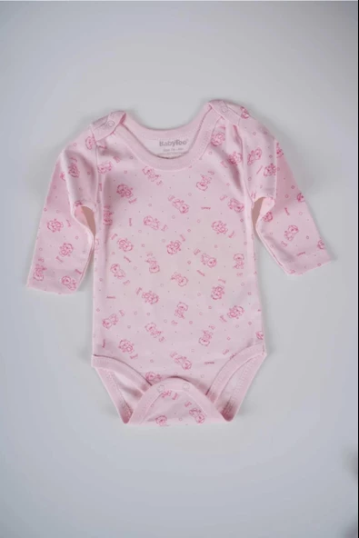 BABYTOO 3'LÜ KARIŞIK DESENLİ UZUN KOLLU BEBEK ÇITÇITLI BADİ - 11