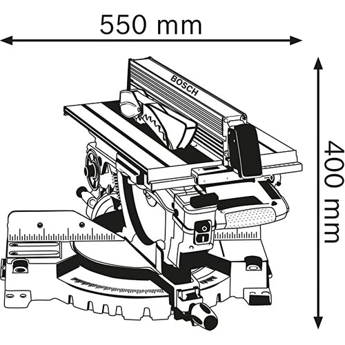 Bosch Professional GTM 12 JL1800 Watt 305 Mm Üstten Tablalı, Gönye Kesme Makinası - 3