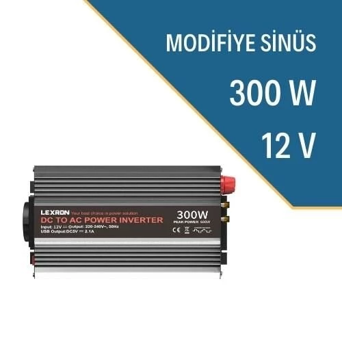 Lexron 300W-12V Modifiye Sinüs İnverter
