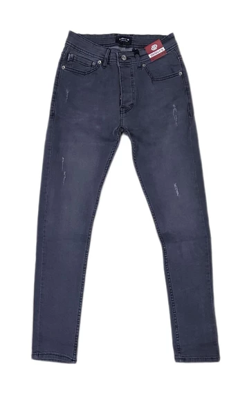 Dennys Denim Skınny Fit Gri Erkek Pantolon-5677 - 2