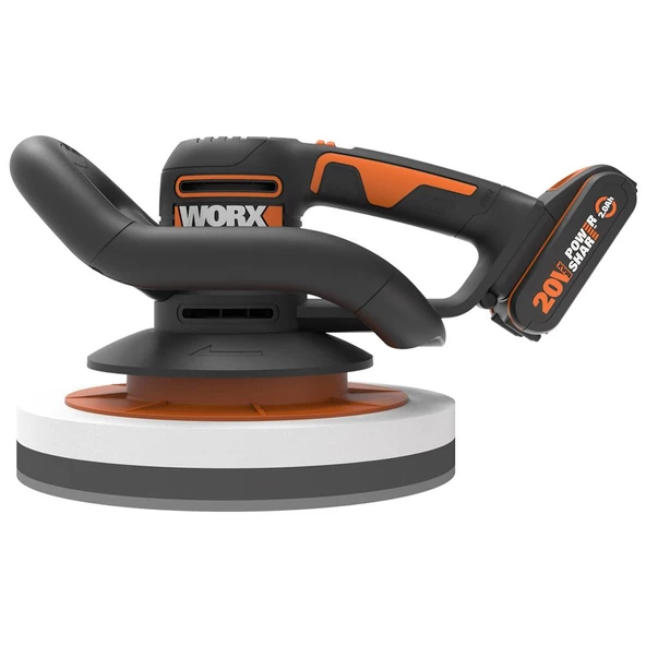 Worx Wx856 20Volt 2.0Ah. Liıon 254Mm Şarjlı Orbital Polisaj Makinesi