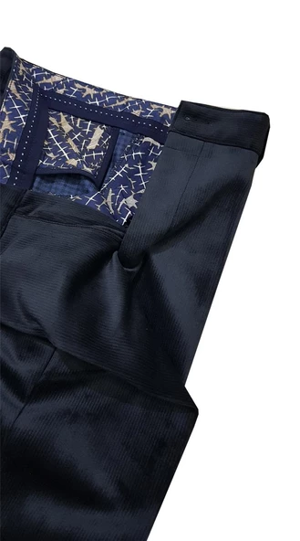 Merdan Siyah Klasik Kesim Erkek Kadife Pantolon-4863 - 6