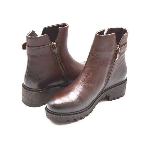 VENÜS 1950892K SU GEÇİRMEZ WATERPROOF TOPUKLU DERİ KADIN BOT - Resim 9