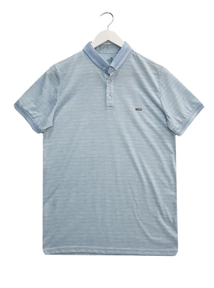 Taşkın Yakalı Slim Fit Kısa Kol Erkek Tişört 5841