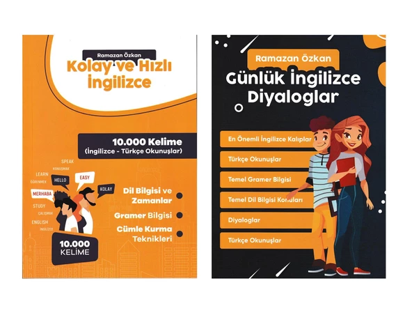 Günlük İngilizce Diyaloglar – Kolay ve Hızlı İngilizce (2 Kitap) - Ramazan ÖZKAN