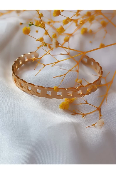 hasır örme çelik bileklik - Resim 3