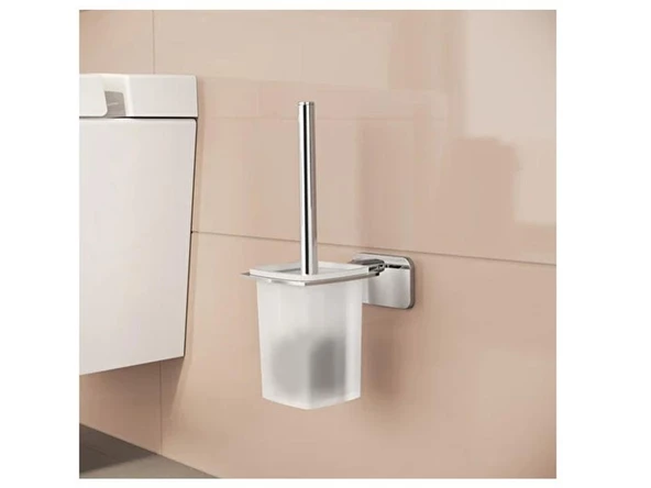 A44135-Vitra Base 600 Krom Duvardan Tuvalet Fırçalığı - 2