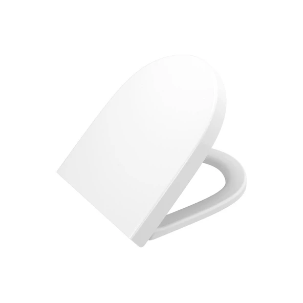 86-003-009-Vitra Sento Klozet Kapağı Duroplast - Üstten Sıkmalı Yavaş Kapanır Metal Menteşeli - Beyaz