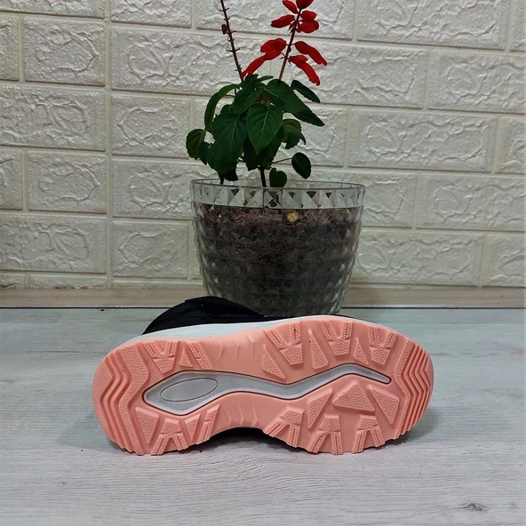 Jump 29194 Siyah-Pembe Cırtlı Fuspetli Kaymaz Kız Çocuk Bot - Resim 8