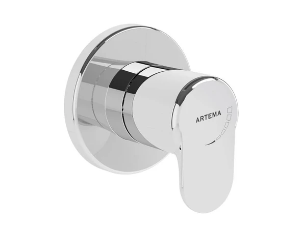A42730-Artema Root Round Ankanstre Stop Valf - Sıva Üstü - Krom - 2
