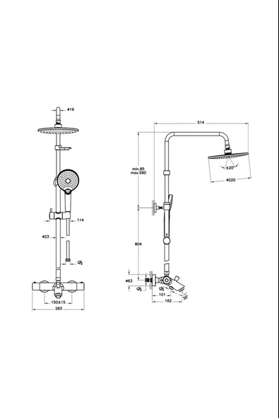 A47208-Artema Aquaheat Joy 220B Banyo Sistemi - Krom - 2
