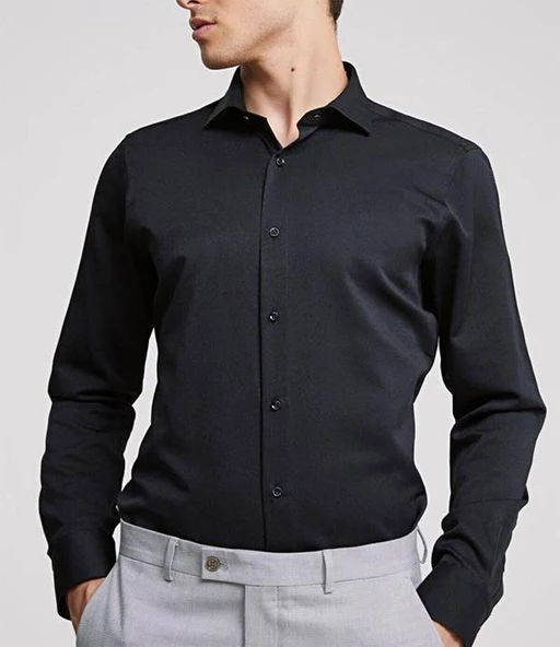 Advante Slim Fit Pamuk Saten Erkek Gömlek - 3