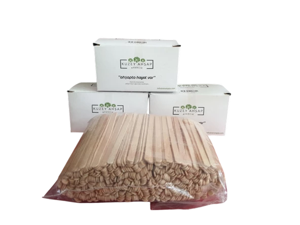 Ahşap  Çay Kahve karıştırıcı 500 adet - 3