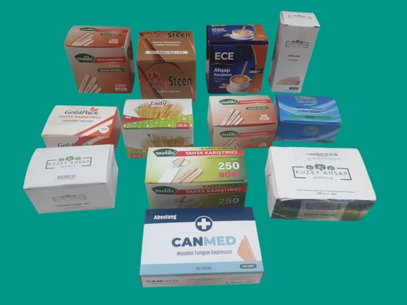 Ahşap  Çay Kahve karıştırıcı 500 adet - 4