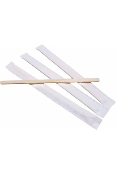 sargılı ahşap çay kahve karıştırıcı 250 adet 11 cm - 2