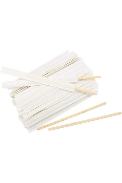 sargılı ahşap çay kahve karıştırıcı 250 adet 11 cm - 3