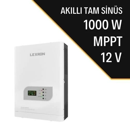 Lexron 1000 W Watt Mppt 12V Tam Sınus Akıllı Inverter