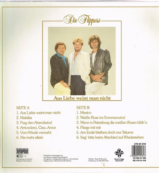 Die Flippers – Aus Liebe Weint Man Nicht pop plak alithestereo - Resim 2