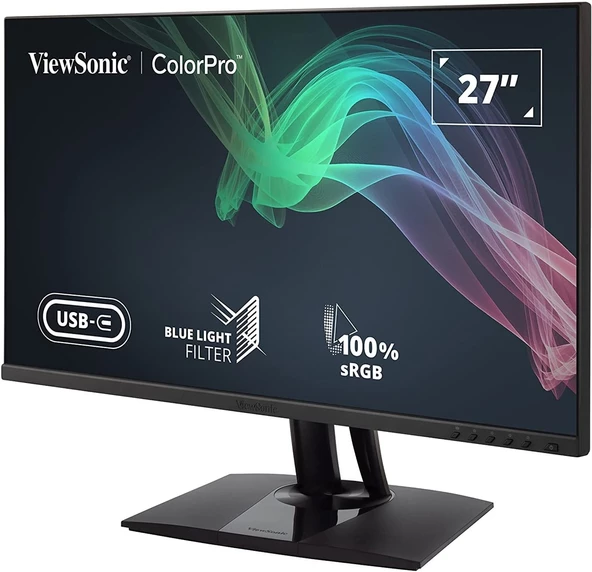 VIEWSONIC 27" IPS VP2756-2K 5MS HDMI-DP PIVOT Grafik Tasarım Monitörü (2560x1440)