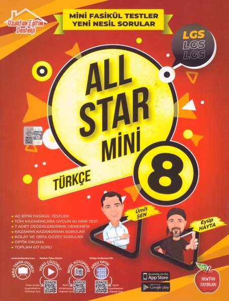 NEWTON 8.SINIF ALL STAR MİNİ TÜRKÇE