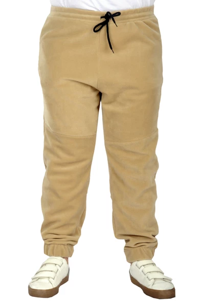 Mode XL Büyük Beden Polar Erkek Esofman Altı Fermuar cepli 22500 Bej ürün görseli