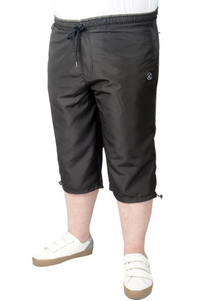 Mode XL Büyük Beden Erkek Deniz Şortu Long 21450 Siyah ürün görseli