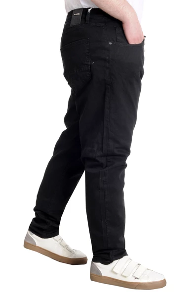 Mode XL Büyük Beden Erkek Pantolon Kot Klasik ARMINA 23903 Siyah - 3