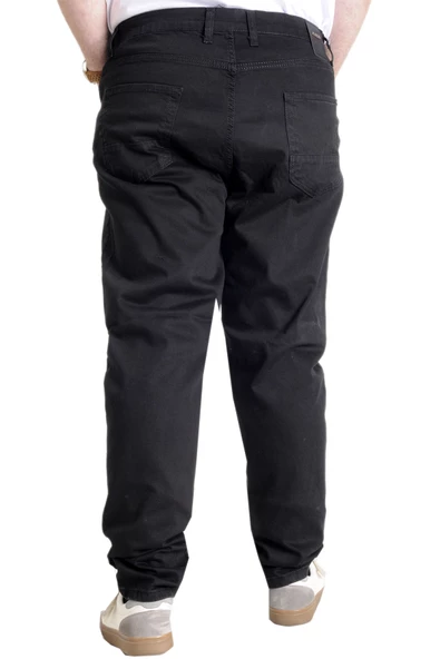 Mode XL Büyük Beden Erkek Pantolon Kot Klasik ARMINA 23903 Siyah - 4