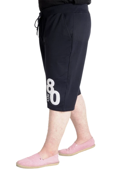 Mode XL Büyük Beden Erkek Kapri MD 23506 Lacivert - Resim 2