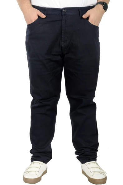Mode XL Büyük Beden Erkek Gabardin Pantolon 5 Cep Doğa Classic 22920 Lacivert ürün görseli 1