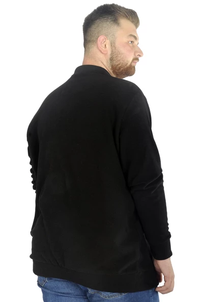 Mode XL Erkek Uzun Kol Polo The Less Waffle 22462 Siyah - 3