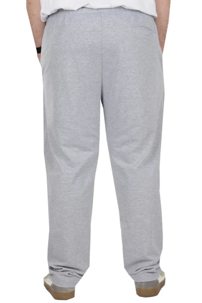 Mode XL Büyük Beden Erkek Eşofman Altı Classic 2 İp 11100 Gri - Resim 3