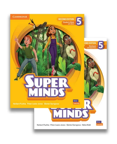 Super Minds Second Edition 5 Student's Book and Workbook 2nd Edition ( DVD  li versiyon – Online KOD YOKTUR )