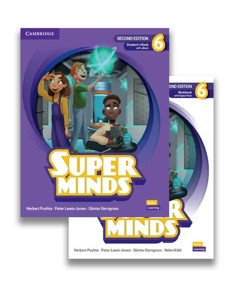 Super Minds Second Edition 6 Student's Book and Workbook 2nd Edition ( DVD  li versiyon – Online KOD YOKTUR ) ürün görseli 1